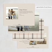 "Window Pane" - Holiday Cards in Vanilla by Cindy Reynolds - Back of Card Options