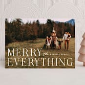 "Merriest Wishes" - Holiday Cards in Snow by Ally Madison - Front