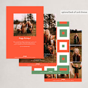 "Triple Ho" - Holiday Cards in Peppermint by Geraldine Sales - Back of Card Options