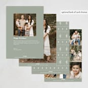 "Heaven and Nature Sing Frame" - Holiday Cards in Pine by Erin German - Back of Card