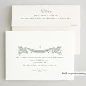 "Heaven and Nature Sing Frame" - Holiday Cards in Pine by Erin German - FREE Recipient Addressing