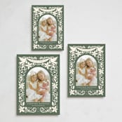 "Heaven and Nature Sing Frame" - Holiday Cards in Pine by Erin German - Formats Available