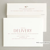 "Snowberry Wreath" - Holiday Cards in Poinsettia by Wildfield Paper Co - FREE Recipient Addressing