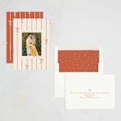 "lines of bows" - Holiday Cards in Cider by Ellen Schlegelmilch - Assembled