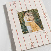 "lines of bows" - Holiday Cards in Cider by Ellen Schlegelmilch - Detail