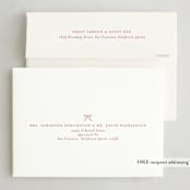 "lines of bows" - Holiday Cards in Cider by Ellen Schlegelmilch - FREE Recipient Addressing
