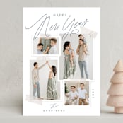 "Moodboard" - Holiday Cards in Midnight by Everett Paper Goods - Front
