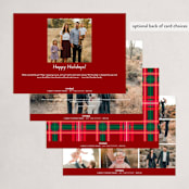 "Modern Move" - Holiday Cards in Cardinal by Owl and Toad - Back of Card Options