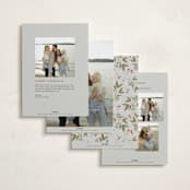 "Faubourg" - Holiday Cards in Snow by Leia Matt - Back of Card Options