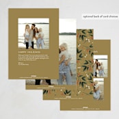 "Faubourg" - Holiday Cards in Pudding by Leia Matt - Back of Card Options