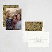 "Faubourg" - Holiday Cards in Pudding by Leia Matt - Assembled