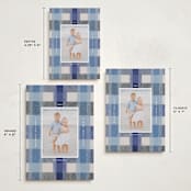 "cozy checked plaid" - Holiday Cards in Blueberry by Carrie Moradi - Formats Available