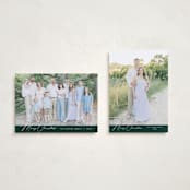 "Glamour" - Holiday Cards in Emerald by Nicoletta Savod - Photo Orientation Options
