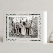 "e v e r g r e e n" - Holiday Cards in Ivory by Sara Hicks Malone - Folded Card