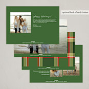 "Very Merry Trio" - Holiday Cards in Snow by Heather Cairl - Back of Card Options