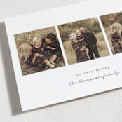 "Very Merry Trio" - Holiday Cards in Snow by Heather Cairl - Detail