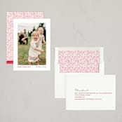 "Modern Border" - Holiday Cards in Candy Cane by Jessie Steury - Assembled