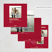 "Plaster" - Holiday Cards in Cherry Cordial by 2birdstone - Back of Card Options