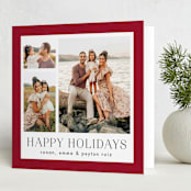"Plaster" - Holiday Cards in Cherry Cordial by 2birdstone - Folded Card