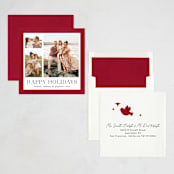 "Plaster" - Holiday Cards in Cherry Cordial by 2birdstone - Assembled