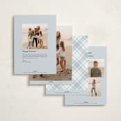 "Joy Trio" - Holiday Cards in Snow by Kelly Schmidt - Back of Card Options