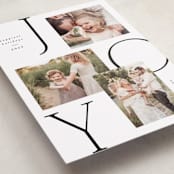 "Joy Trio" - Holiday Cards in Snow by Kelly Schmidt - Detail
