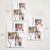 "Joy Trio" - Holiday Cards in Snow by Kelly Schmidt - Formats Available