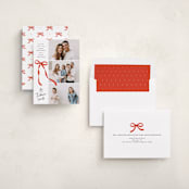 "Ascend" - Holiday Cards in Poinsettia by Paper Raven Co. - Assembled