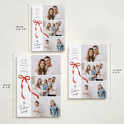 "Ascend" - Holiday Cards in Poinsettia by Paper Raven Co. - Formats Available