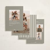 "Happy Headlines" - Holiday Cards in Licorice by Ekko Studio - Back of Card Options