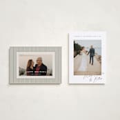 "Merriest Together" - Holiday Cards in Snow by Orasie - Photo Orientation Options