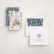 "Beach Holidays" - Holiday Cards in Sea Salt by Sarah Knight - Assembled
