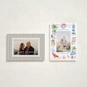 "Beach Holidays" - Holiday Cards in Sea Salt by Sarah Knight - Photo Orientation Options
