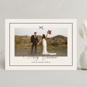 "Elegant Bow Holiday" - Holiday Cards in Evergreen by Chelsea Petaja - Front