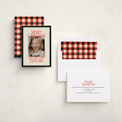 "Cheerful Stack" - Holiday Cards in Mistletoe by Ekko Studio - Assembled