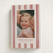 "painted lines" - Holiday Cards in Berry by Christy Hy Lee - Folded Card