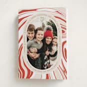 "Peppermint Flavor" - Holiday Cards in Peppermint by Oscar and Emma - Karly Depew - Folded Card