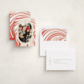 "Peppermint Flavor" - Holiday Cards in Peppermint by Oscar and Emma - Karly Depew - Assembled