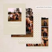 "Broad Deco" - Holiday Cards in Snow by Amy Kross - Back of Card Options