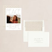 "Broad Deco" - Holiday Cards in Snow by Amy Kross - Assembled