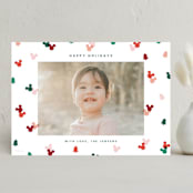 "Disney's Mickey Confetti" - Holiday Cards in Cherry by Ellen Schlegelmilch - Front