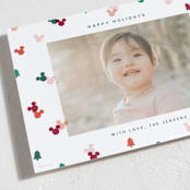 "Disney's Mickey Confetti" - Holiday Cards in Cherry by Ellen Schlegelmilch - Detail