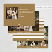 "Off the Grid" - Holiday Cards in Butterscotch by Carolyn MacLaren - Back of Card Options