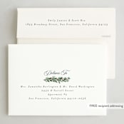 "evergreen garlands" - Holiday Cards in Winter Sky by Rebecca Durflinger - FREE Recipient Addressing