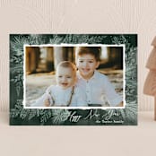 "Textured Pines" - Holiday Cards in Pine by Alethea and Ruth - Front