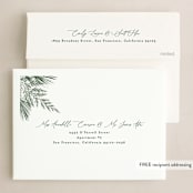 "Textured Pines" - Holiday Cards in Pine by Alethea and Ruth - FREE Recipient Addressing