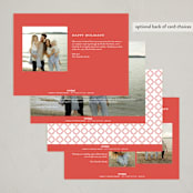 "Rustica" - Holiday Cards in Cardinal by Melanie Kosuge - Back of Card Options