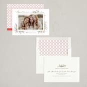 "Rustica" - Holiday Cards in Cardinal by Melanie Kosuge - Assembled