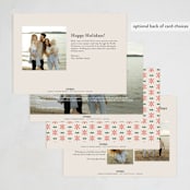 "Merry Cottage" - Holiday Cards in Pine by Elly - Back of Card Options