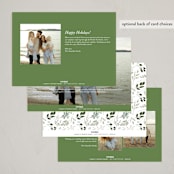 "Holiday Botanical" - Holiday Cards in Balsam by Susan Moyal - Back of Card Options